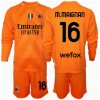 AC Milan Mike Maignan #16 Torwart Auswärtstrikot 2024-25 Langarm (+ kurze hosen)